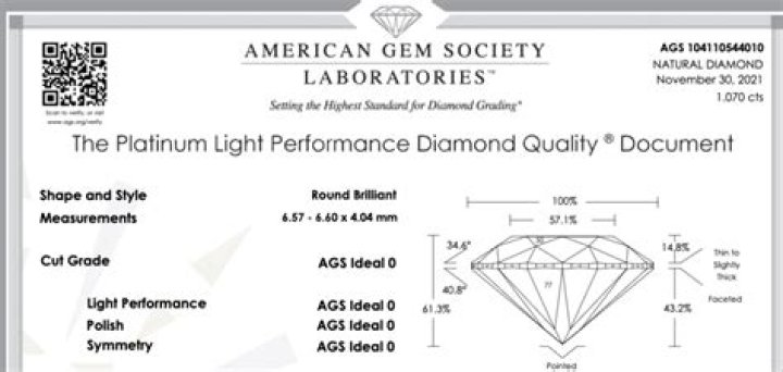 Do diamonds have serial numbers?
