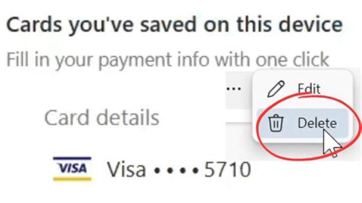 How do I remove my credit card info from Roku?