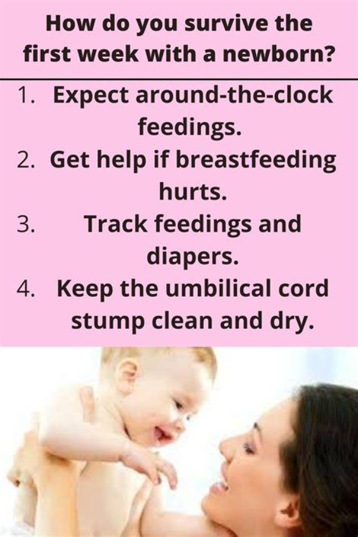 How do you survive the first week with a newborn?