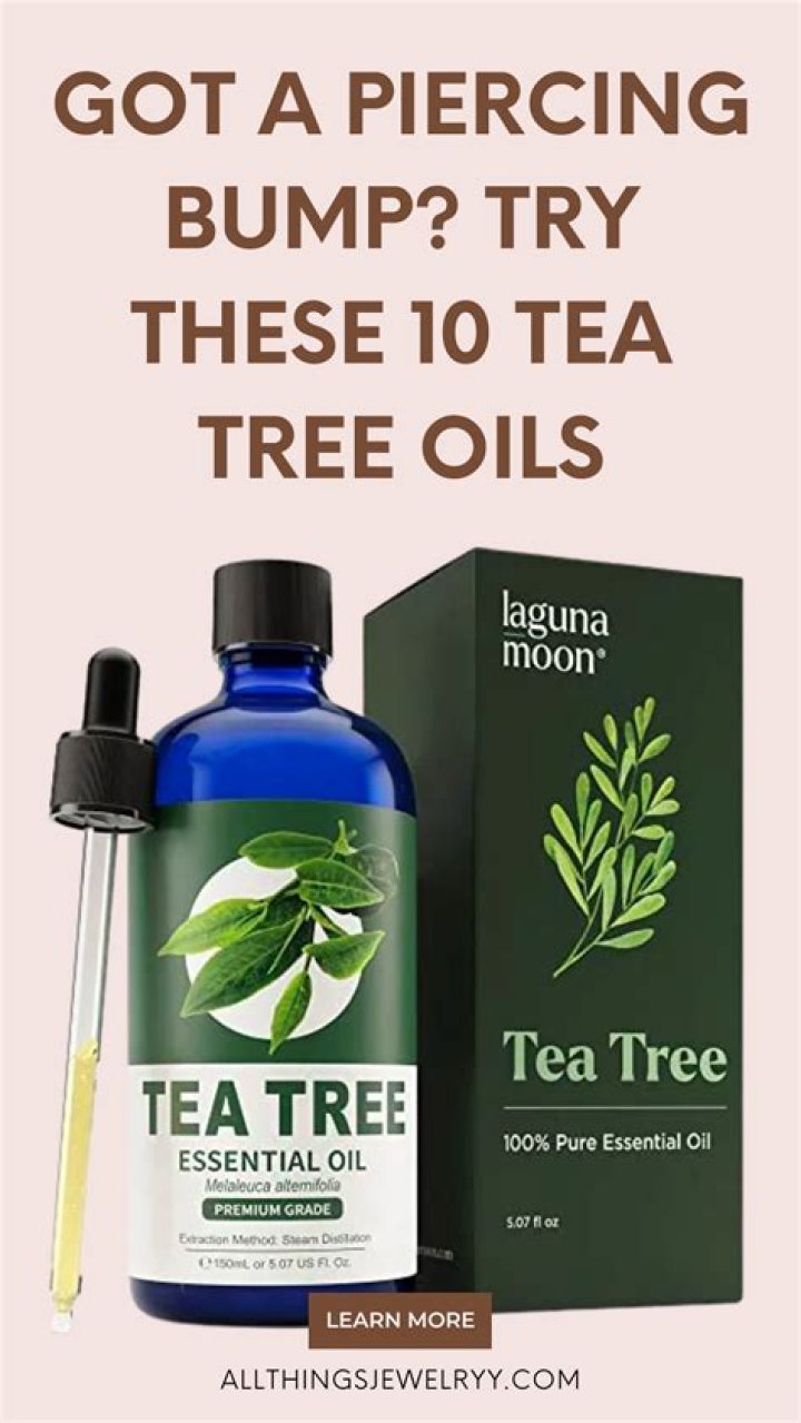 How often should you use tea tree oil on a piercing?