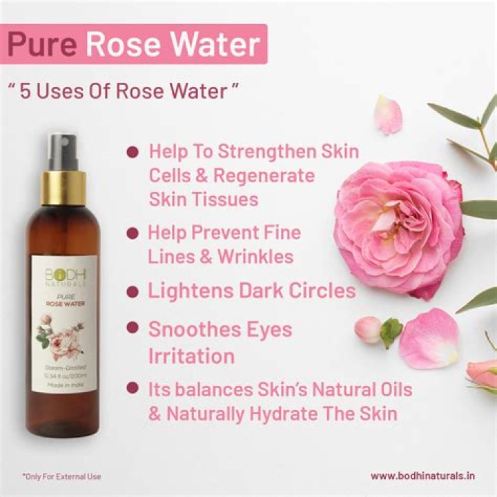 Is Rose water good for open pores?