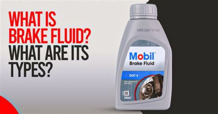 What are the 4 types of brake fluid?