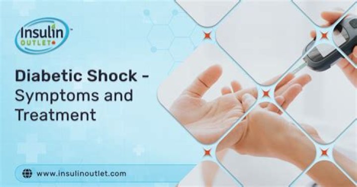 What are the symptoms of diabetic shock?