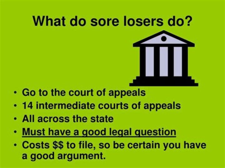 What do sore losers do?