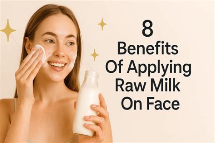 What happens if we apply raw milk on face?