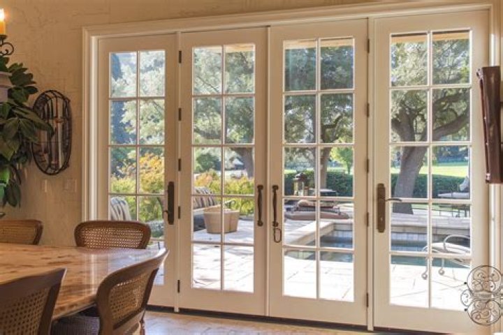 What holds French doors closed?