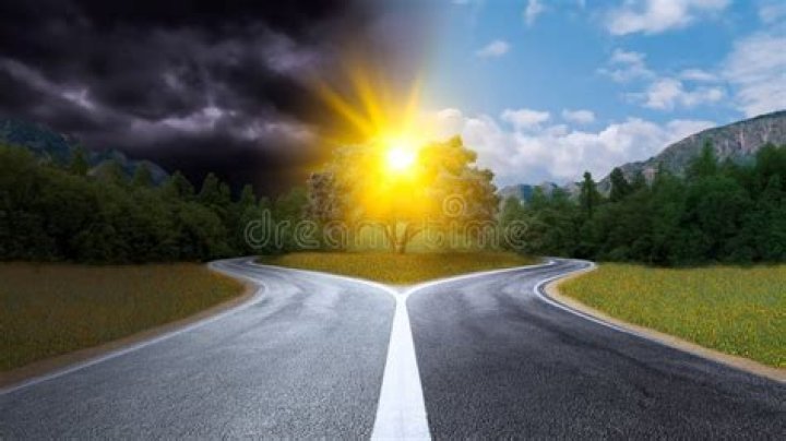 What is it called when a road splits into two?