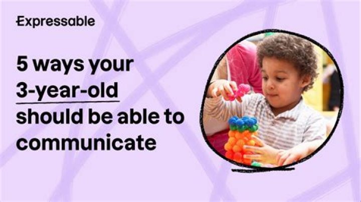 What should 3 year olds be able to say?