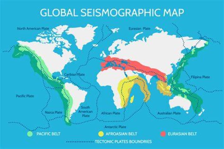 Which region is the least prone to earthquake?
